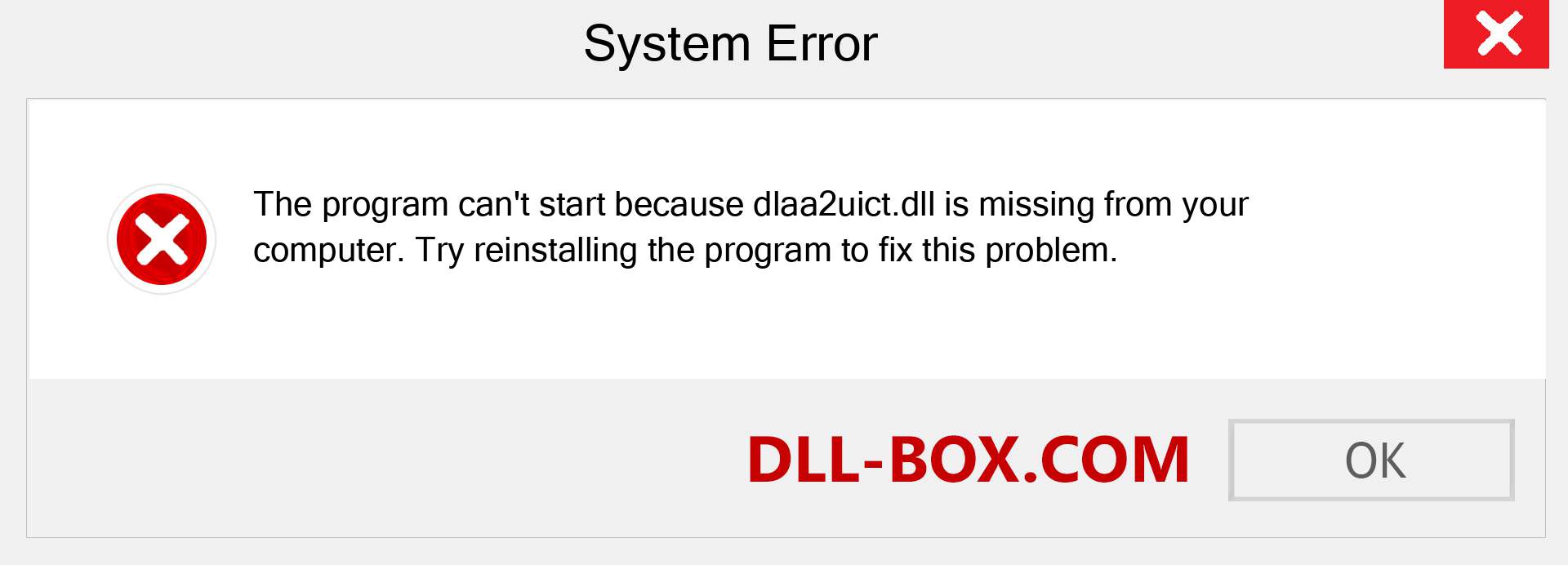  dlaa2uict.dll file is missing?. Download for Windows 7, 8, 10 - Fix  dlaa2uict dll Missing Error on Windows, photos, images